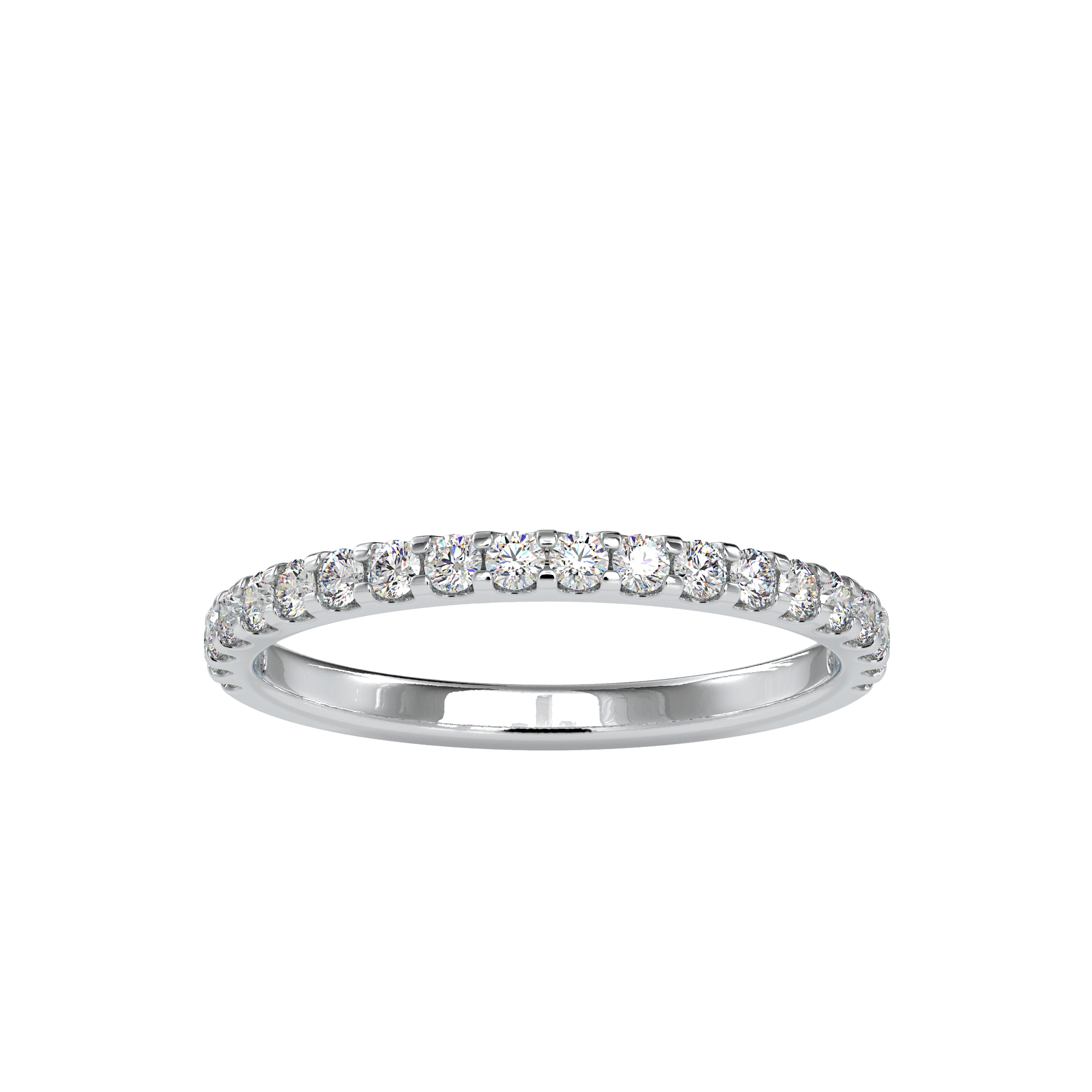 Buy Half Eternity Diamond Ring For Women Ring Eva Gems White Gold 3(14.0mm)